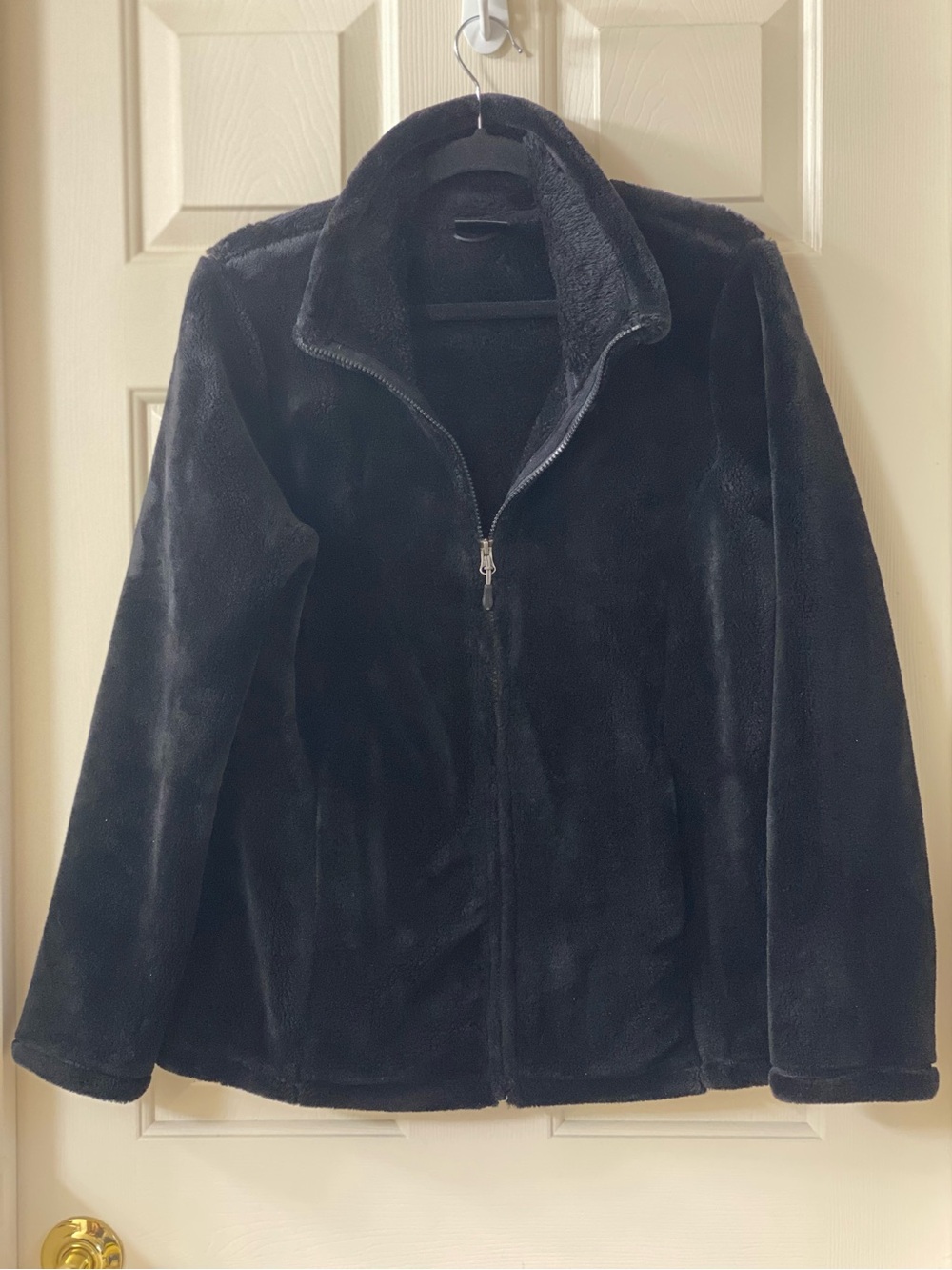 32 Degrees Heat Black Soft Plush Full-Zip Jacket Size Large